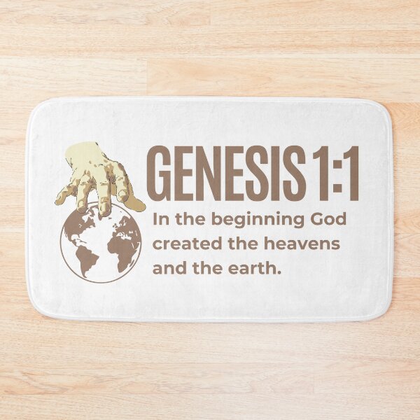 Item preview, Genesis 1:1 – In the Beginning God Created Christian Design designed and sold by MoriaStore.