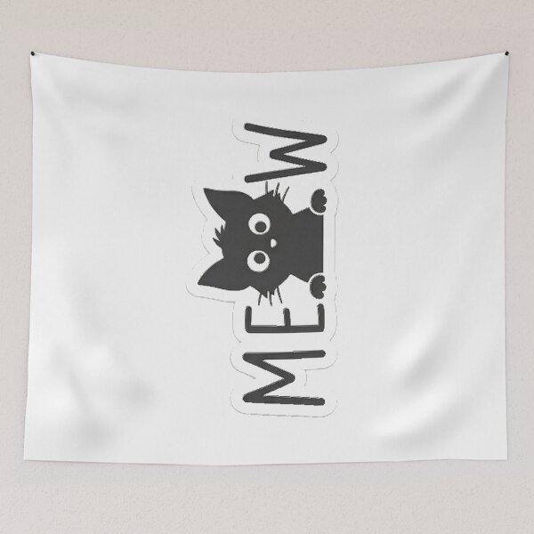 Item preview, Minimalist Stretching Black Cat Sticker - Cute Clawing Feline Design designed and sold by recipestv7.