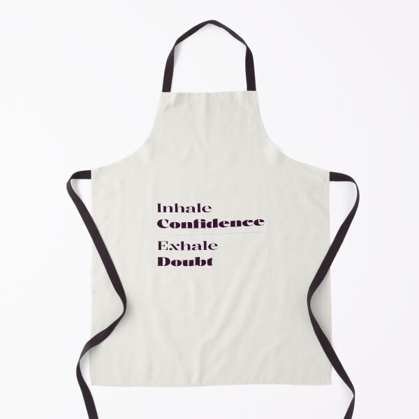 Item preview, Minimalist "Inhale Confidence Exhale Doubt" Stacked Serif Typography designed and sold by trepiu.