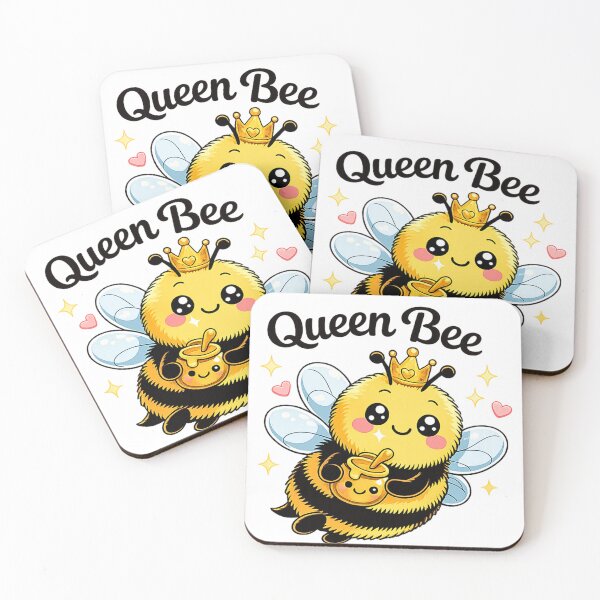 Item preview, Queen Bee Cute Bee Design | Kawaii Bumblebee with Crown & Honey | Bee Lover Gift designed and sold by PurpleJelly.