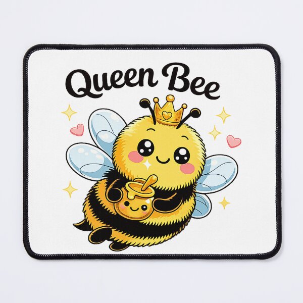 Item preview, Queen Bee Cute Bee Design | Kawaii Bumblebee with Crown & Honey | Bee Lover Gift designed and sold by PurpleJelly.