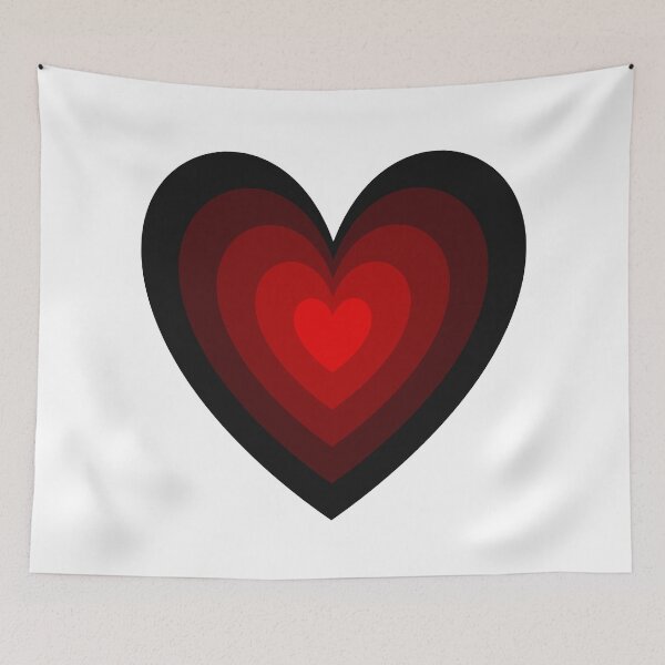 Item preview, Dark Emo Red and Black Aesthetic Layered Hearts designed and sold by Aesthetic Crew.