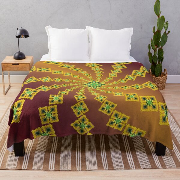 Item preview, Sunflower Spiral Energy Mandala designed and sold by OIL Pattern Design .