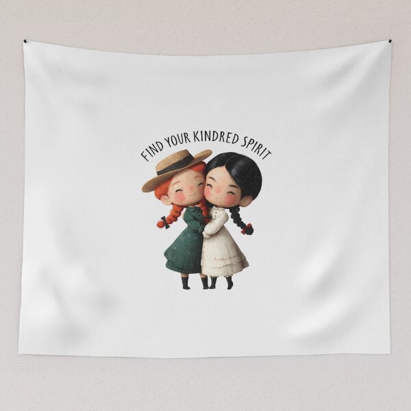 Item preview, Find Your Kindred Spirit Anne Shirley Diana Barry Hug designed and sold by Fenay Designs.
