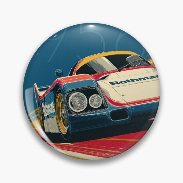 Item preview, 956 Race Car Poster Illustration Front View designed and sold by blackdogshop.