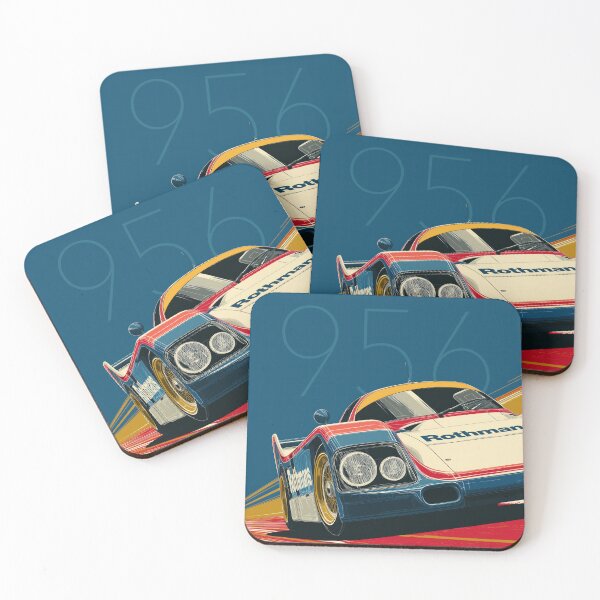 Item preview, 956 Race Car Poster Illustration Front View designed and sold by blackdogshop.