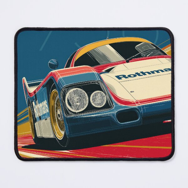 Item preview, 956 Race Car Poster Illustration Front View designed and sold by blackdogshop.