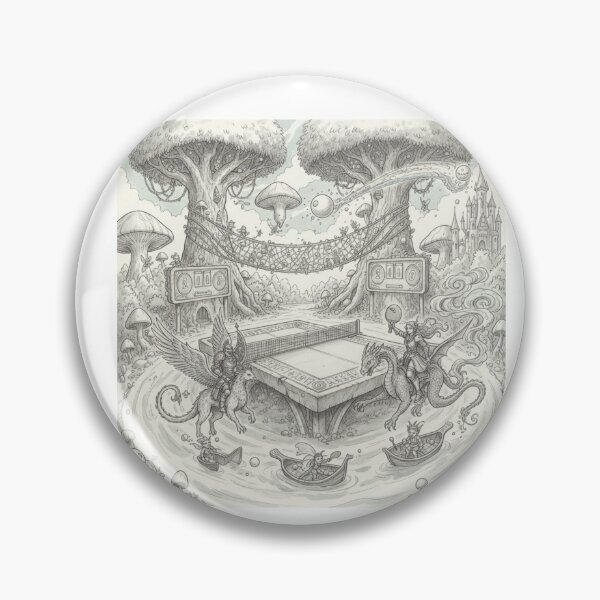 Item preview, Fantasy Table Tennis Dragon Duel T-Shirt - Epic Mythic Ping Pong Art designed and sold by OhMyPingCo.