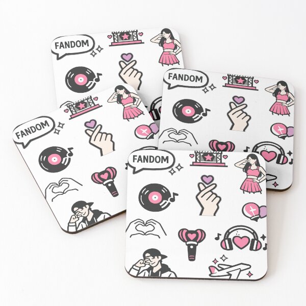 Item preview, K-Pop Fandom Icons Pattern designed and sold by VitSArt.