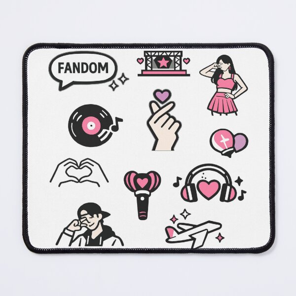 Item preview, K-Pop Fandom Icons Pattern designed and sold by VitSArt.