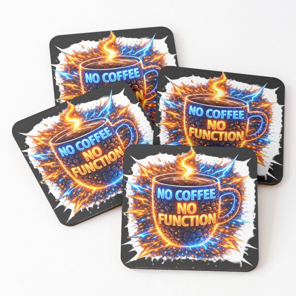 Item preview, NO COFFEE NO FUNCTION designed and sold by Nika Art Studio.