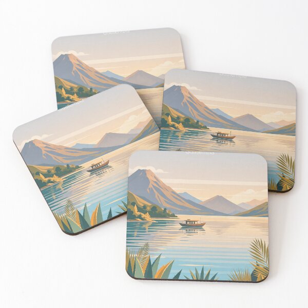 Item preview, guatemala  atitlan lake panajachel poster designed and sold by Arctic frame studio.