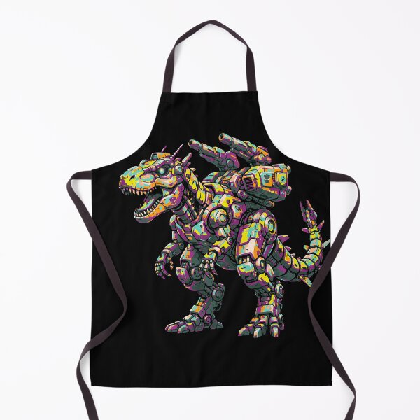 Item preview, Cyber T-Rex – Armed Mecha Dinosaur Illustration designed and sold by onlin3boutiqu3.