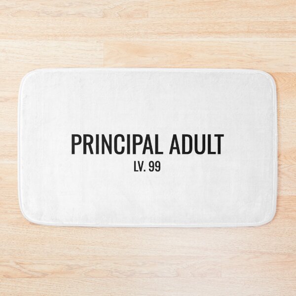 Item preview, Principal Adult Lv.99 Funny Final Boss RPG Tee designed and sold by low battery meme design.