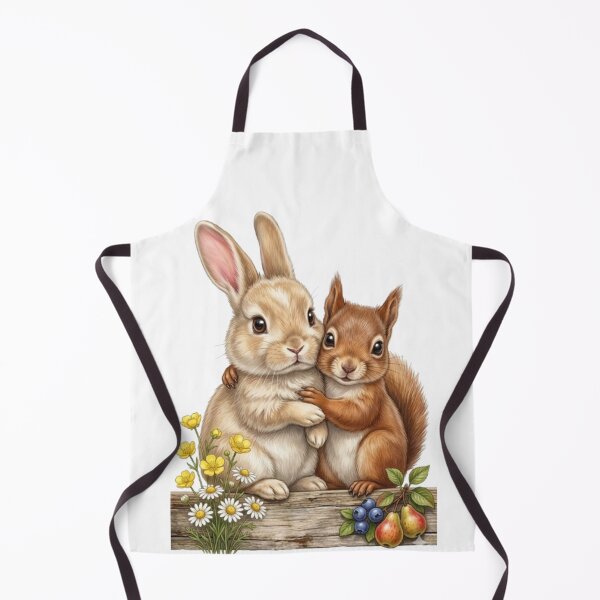 Item preview, Forest Duo: Rabbit and Red Squirrel Embracing designed and sold by CHRIST5000.