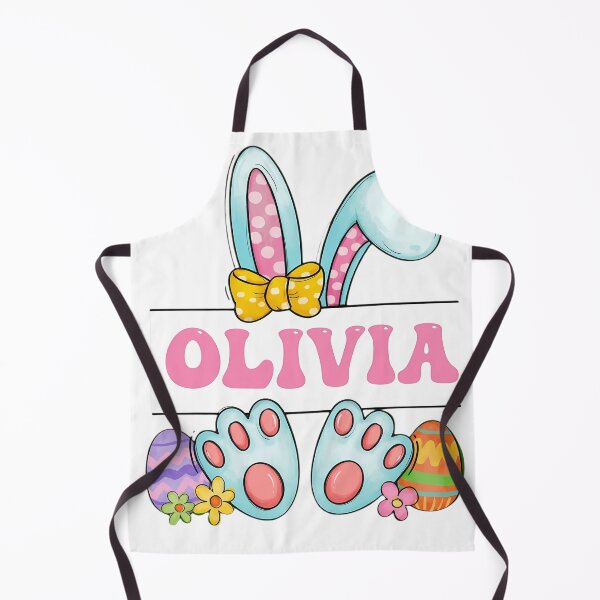 Item preview, Personalized Olivia Easter Bunny Ears & Colorful Eggs Design designed and sold by haitrieuic96.
