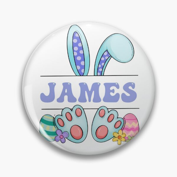 Item preview, Cute Personalized Easter Bunny James Name Custom Kids Gift designed and sold by haitrieuic96.