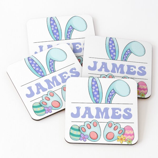 Item preview, Cute Personalized Easter Bunny James Name Custom Kids Gift designed and sold by haitrieuic96.