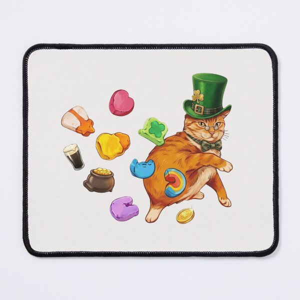 Item preview, Leprechaun - Orange -Cat StPatricks Day Lucky Charms designed and sold by PELearnPlay.