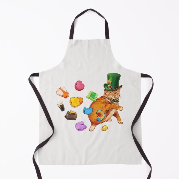 Item preview, Leprechaun - Orange -Cat StPatricks Day Lucky Charms designed and sold by PELearnPlay.