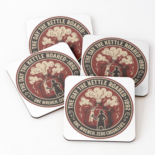 Item preview, The Day the Kettle Roared 1892 Vintage Logo designed and sold by HistoriQuips.
