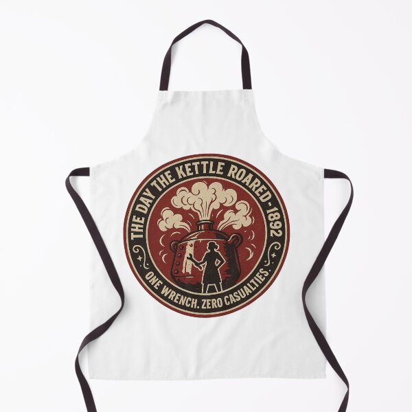 Item preview, The Day the Kettle Roared 1892 Vintage Logo designed and sold by HistoriQuips.