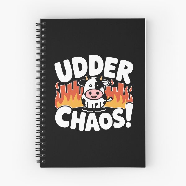 Item preview, Udder Chaos Funny Cow City Destruction Pun designed and sold by PMCreative.