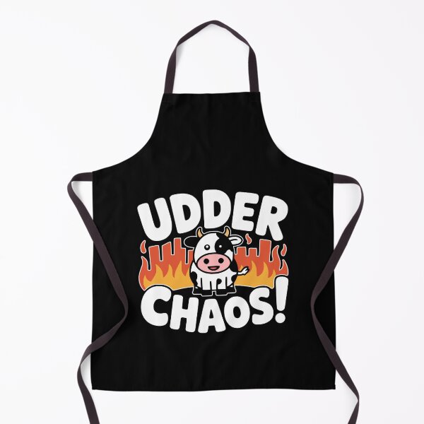 Item preview, Udder Chaos Funny Cow City Destruction Pun designed and sold by PMCreative.