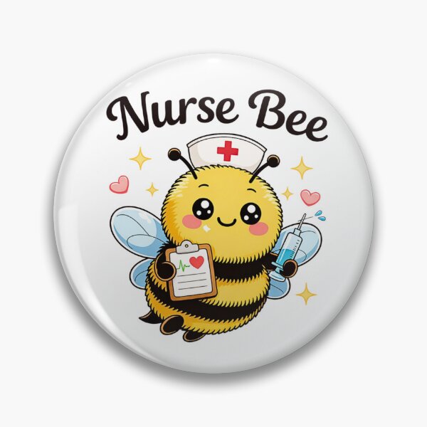Item preview, Nurse Bee Cute Bee Design | Kawaii Nurse Gift | Bee Lover Healthcare Worker Art designed and sold by PurpleJelly.