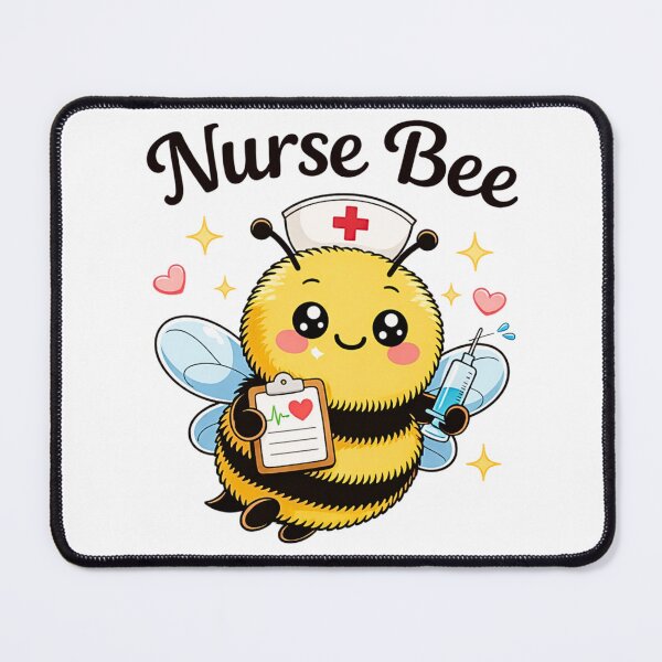 Item preview, Nurse Bee Cute Bee Design | Kawaii Nurse Gift | Bee Lover Healthcare Worker Art designed and sold by PurpleJelly.