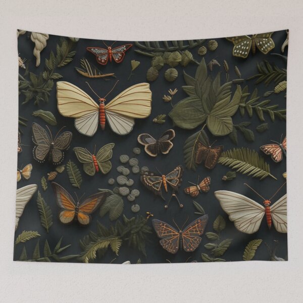 Item preview, Botanical Butterfly Specimen Dark Aesthetic designed and sold by GraveyardGlam.