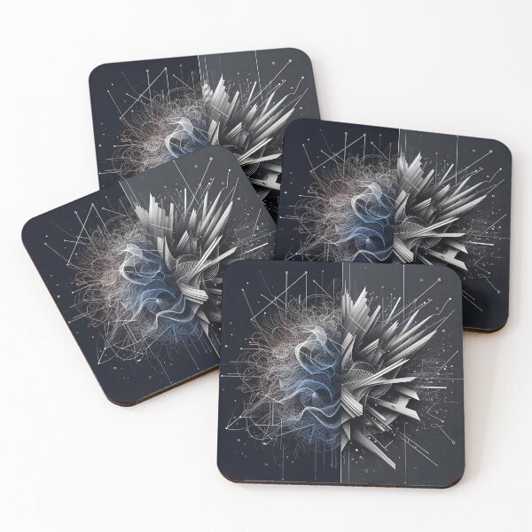 Item preview, The Duality of Mind - Chaos and Order Abstract Art designed and sold by MouradStudio.