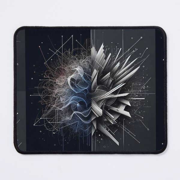 Item preview, The Duality of Mind - Chaos and Order Abstract Art designed and sold by MouradStudio.