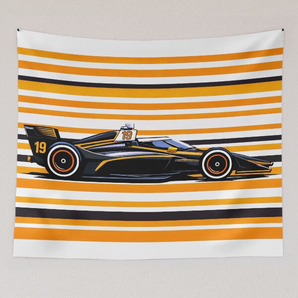 Item preview, Dennis Hauger #19 IndyCar Side Profile designed and sold by PitWallArt.