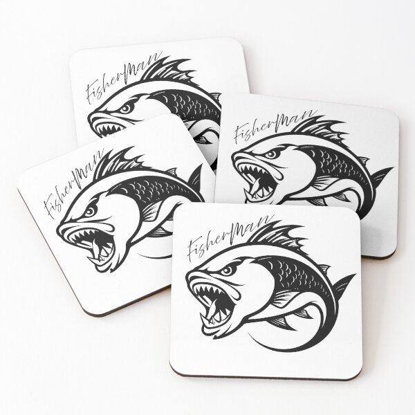 Item preview, Fisherman ferocious fishing logo designed and sold by Art-Horizon.