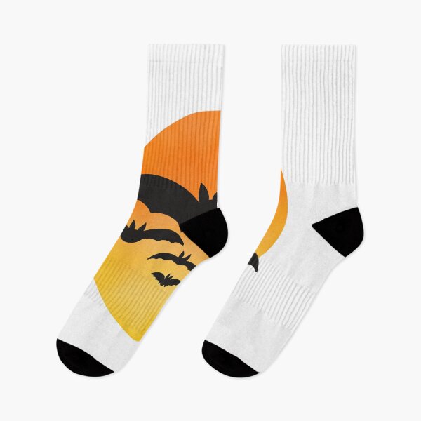 Item preview, Bartman Flying Bats Sunset – Spooky Halloween Silhouette Design designed and sold by Prabhath2001.