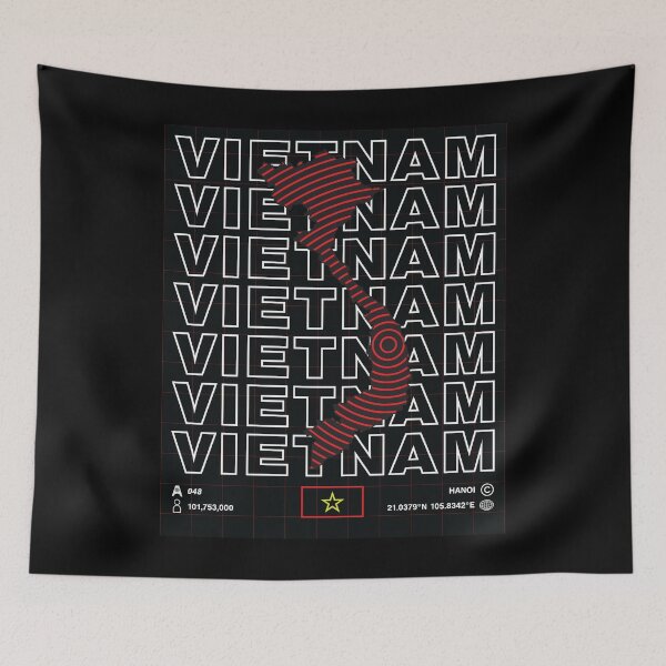 Item preview, Vietnam Minimal Map designed and sold by Atlas-Array.