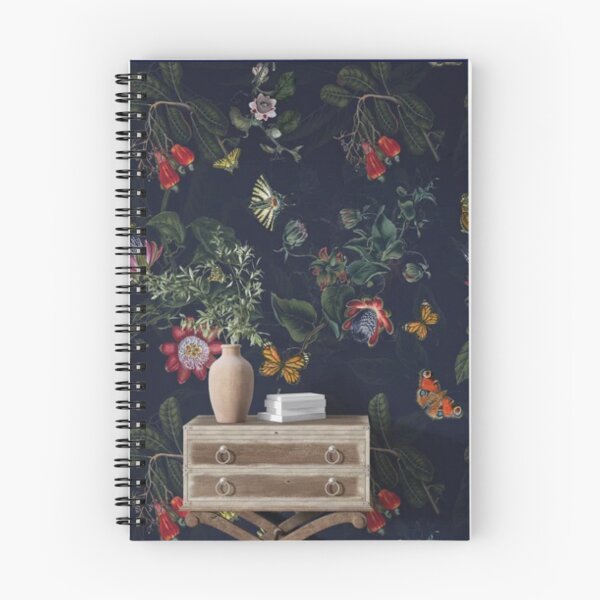 Item preview, Dark Botanical Butterfly Vintage Wallpaper Aesthetic designed and sold by GraveyardGlam.
