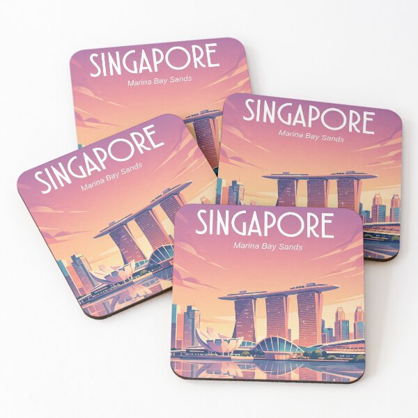 Item preview, Singapore travel poster city art designed and sold by Arctic frame studio.