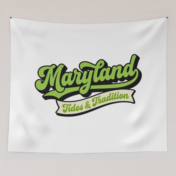 Item preview, Maryland Tides & Tradition Retro Heritage Script designed and sold by Cozy-Old-Pub.