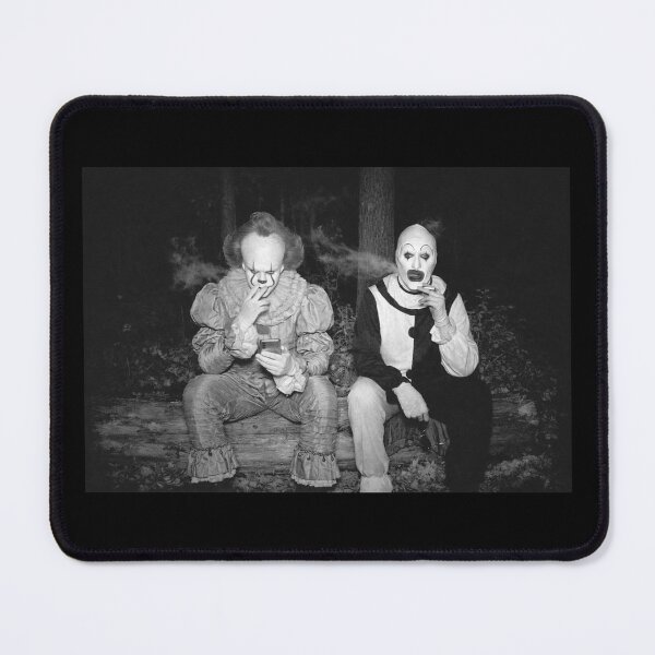 Item preview, Funny Clowns Smoking, Funny Horror Trail Cam, Creepy Terrifier, IT Horror Movie designed and sold by SanipepaVase.