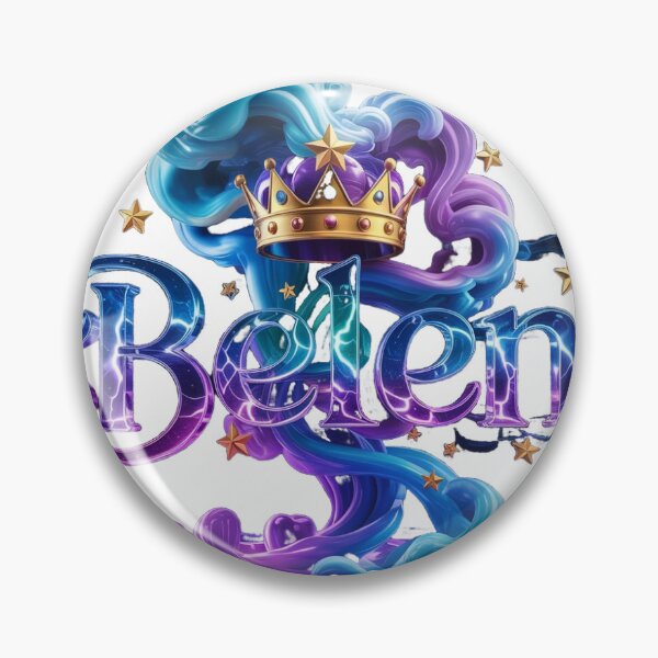 Item preview, Belen Name Art - Golden Crown Royal 3D Design designed and sold by AMDESGIN10.