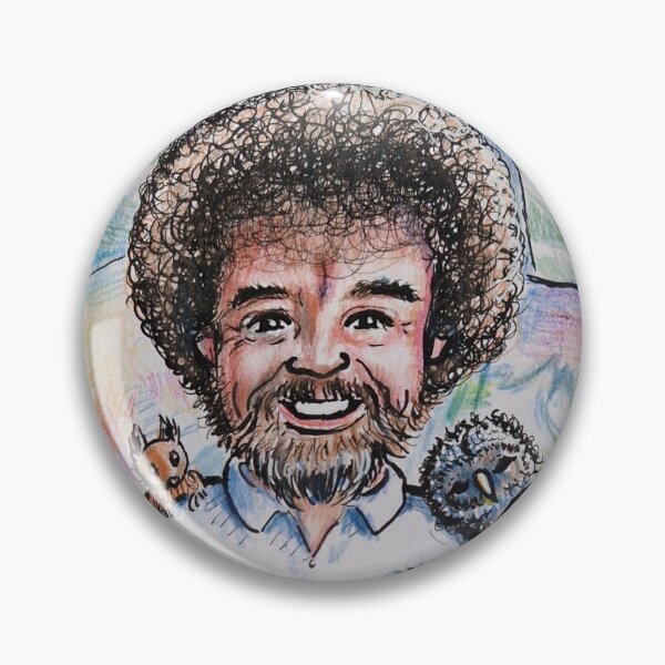 Item preview, Bob Ross - fan art designed and sold by LittleLiz.