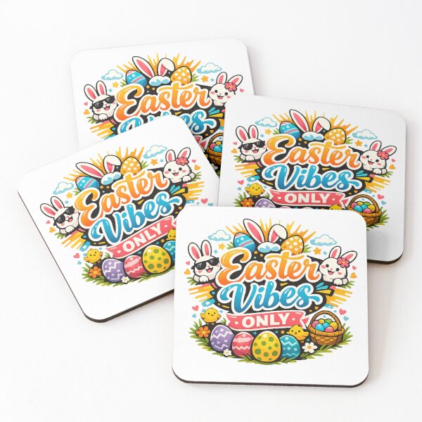 Item preview, Easter Vibes Only Cute Bunny and Egg Hunt Design designed and sold by KRBN-Studio.