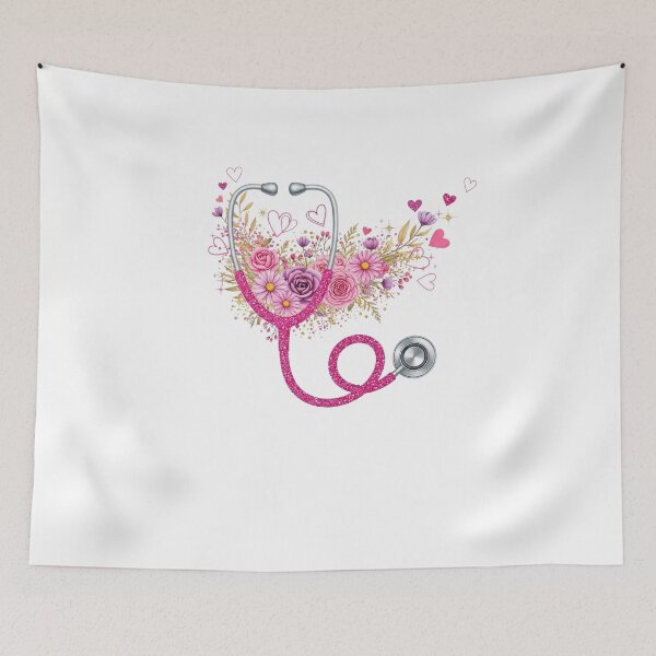 Item preview,  Floral Stethoscope designed and sold by Sweetvoilet.