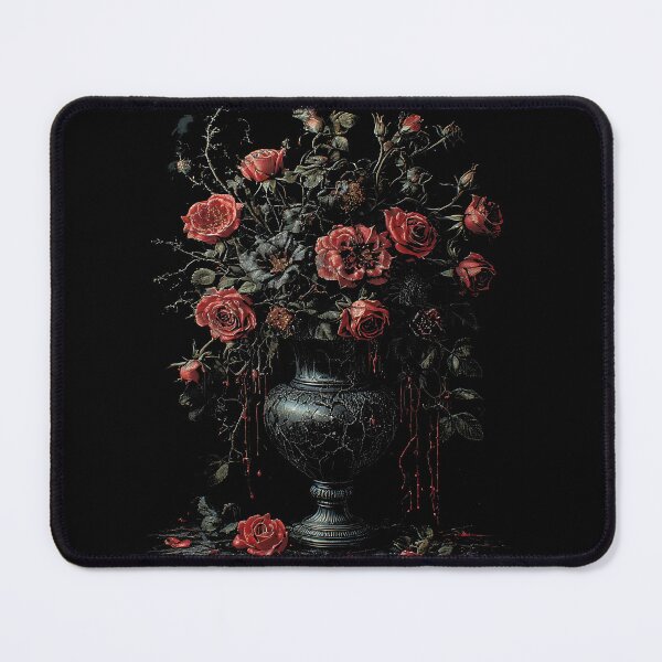 Item preview, Gothic Cracked Vase Red Roses Blood Floral designed and sold by MorbidDreams.