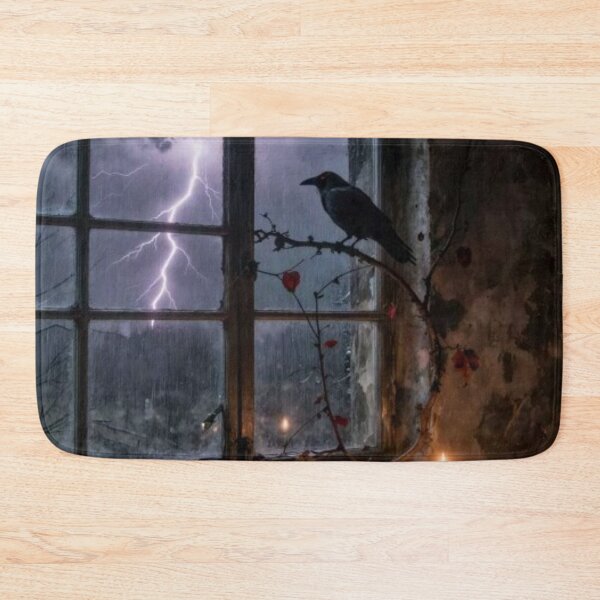Item preview, Storm Window Crow Dark Moody Aesthetic designed and sold by GraveyardGlam.