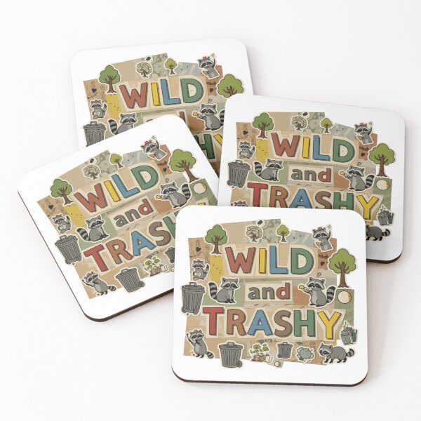 Item preview, Wild and Trashy Raccoon Retro Sticker Style Shirt, Funny Trash  Graphic Tee, Sarcastic Raccoon Ransom Note Design designed and sold by LivingFullofFun.