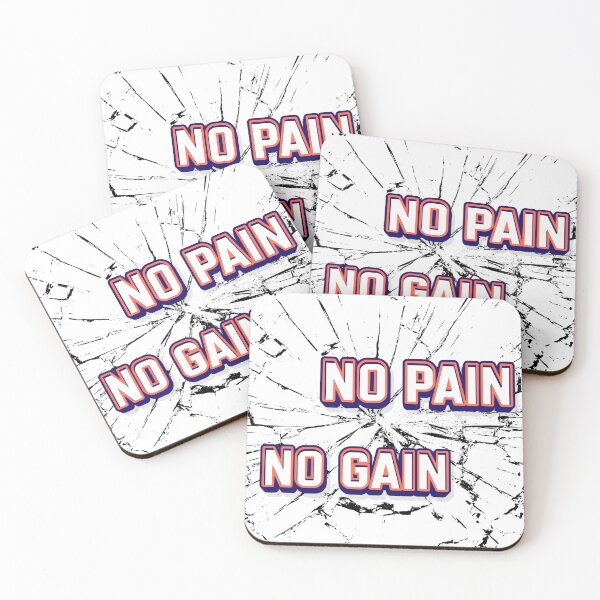 Item preview, Bold “No Pain No Gain” Typography designed and sold by Sickrobot8.