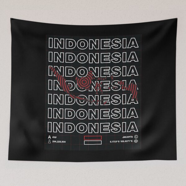 Item preview, Indonesia Minimal Map designed and sold by Atlas-Array.